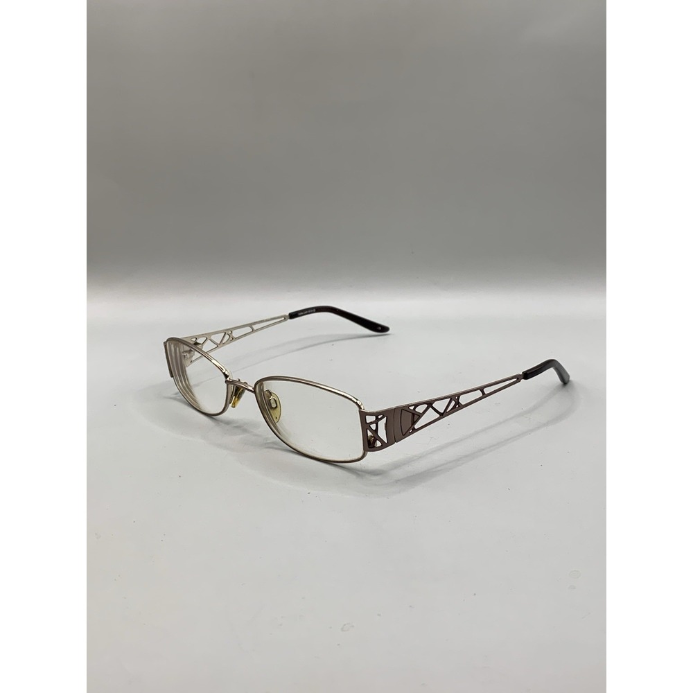 Sophia Loren Eyeglasses Zyloware M191 52-17-125 Gold Metal Rectangle Frame Only